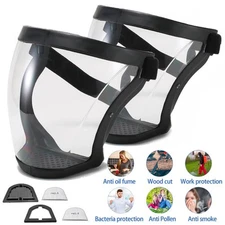Anti-Fog Face Shield Protective Cover Transparent Full Shield Mask with Filter