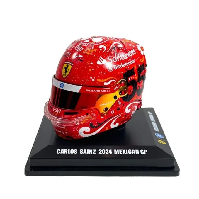 Helmet Ferrari #55 CARLOS SAINZ  MEXICAN GP 2024 1:5 LSHEL007 Looksmart