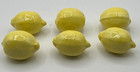 6 Small Ceramic Glossy Lemons