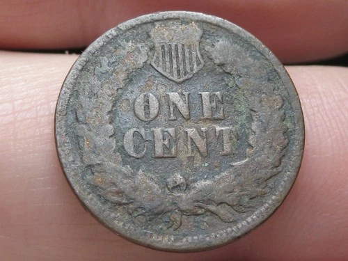 1886 Indian Head Cent Penny, Variety 1, Var 1, T1, Type 1- About Good Details