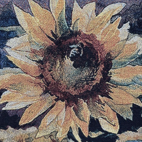 VTG  Sunflower French Countryside Wall Hanging Tapestry 36x52" Erin Dertner - Picture 6 of 20