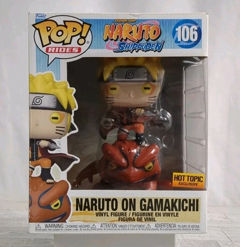 Funko Pop Naruto Shippuden Naruto on Gamakichi #106 Vinyl Figure Rides Hot Topic