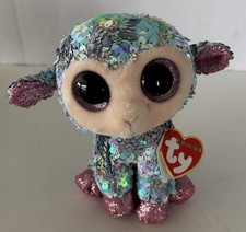 TY Flippables Sequin Plush - Tulip the Lamb (6 inch) - MWMT 15cm New Rare