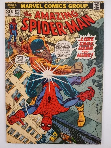 The Amazing Spider-Man #123 FN 6.0 (Marvel 1973) Mark Jewelers, Gwen's funeral