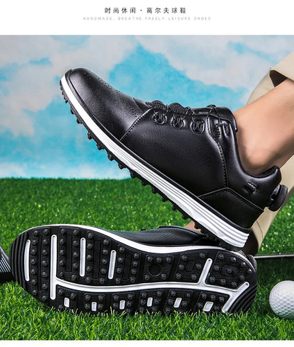 Men's Golf Sneakers for Men Luxury Golfers Shoes Light Weight Golfing Shoes - Picture 23 of 31