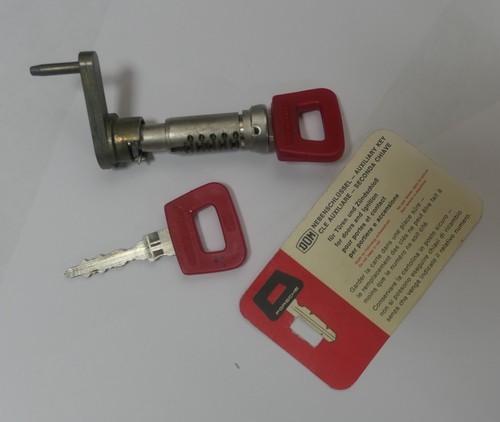 1974-89 Porsche 911 Door Lock Cylinder with Two Keys - Bild 2 von 7