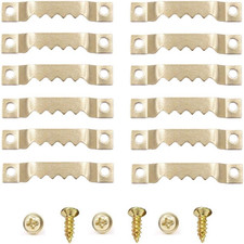 100 Pack Small Sawtooth Picture Hangers with 200 Screws Metal Picture Frames ...