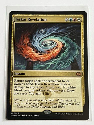 Jeskai Revelation 196  MTG Tarkir 2025  NM - MT 8.0 +  Non Foil Mythic Rare - Picture 2 of 13