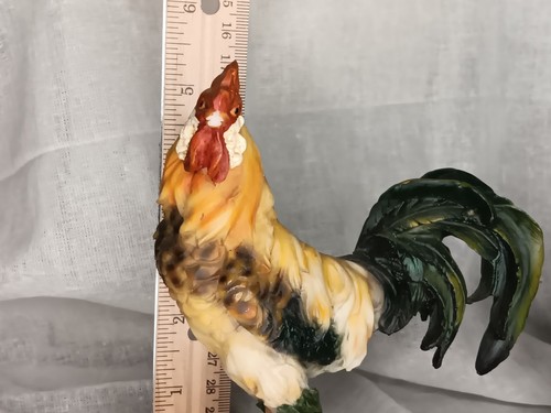 Vintage Rooster And Hen Sculpture Pair - Picture 10 of 17