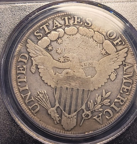 1799 Draped Bust Dollar PCGS VG Details Graffiti - Picture 4 of 5