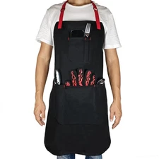 100 Cotton Professional Grade Chef Apron for Cooking,Kitchen,BBQ, Grill and H...