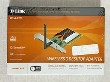 D-Link Wireless G Wi-Fi Computer Desktop Network Adapter WDA - 1320 New Sealed