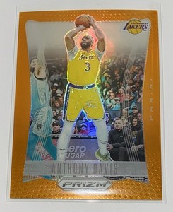 2023-24 Panini Prizm Deca Orange Prizm /49 Anthony Davis #52 NBA Lakers