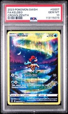 2023 POKEMON SWORD & SHIELD CROWN ZENITH #GG07 FULL ART/KELDEO PSA 10