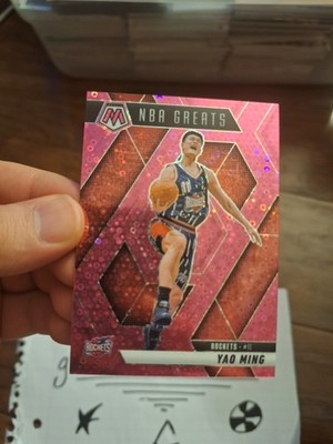2024-25 Panini Mosaic Fast Break NBA Greats Yao Ming Pink Prizm #294 /20