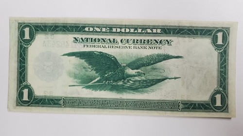 1914 $1 Federal Reserve Note Blue Seal Large Size NY B-2, Beautiful Crisp Unc - Picture 6 of 7