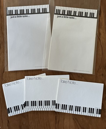 Vintage Piano Keys Writing Paper Sheets Decorated Stationery - Picture 1 of 5