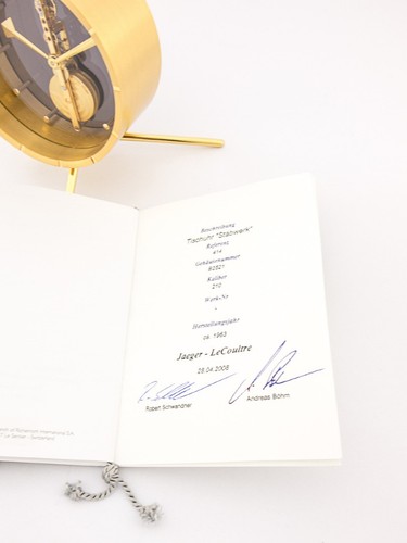 Jaeger Table Clock with 8 day baguette movement with Certificate - Picture 3 of 9
