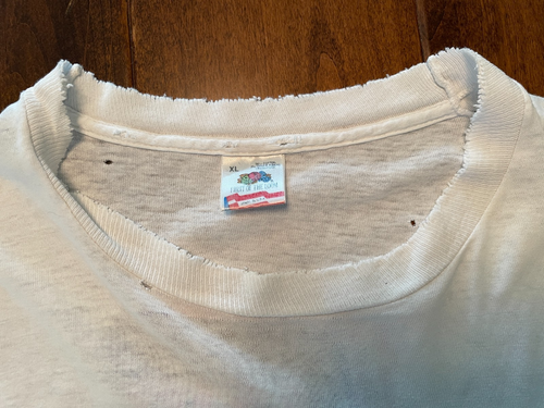 Vintage 90's Rare Vans TAKE A STAND Shirt Made USA XL Fruit of the Loom Shredded - Picture 4 of 15
