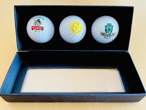 U.S Open Oakmont Golf Course 2016 Logo Members Golf Balls 3 Ball Gift Pack NIB