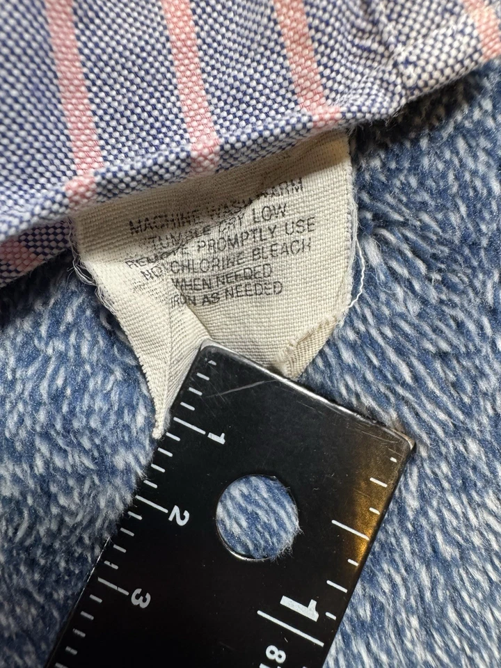 Camisa De Colección LL Bean Freeport Maine Para Hombre 15.5-34 L/S Abotonada Pastel Años 90 EE. UU. Foto 4 de 4