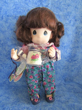 Precious Moments Doll - 1995 "Pansy" - Girl Holding Watering Can w/Original Tag