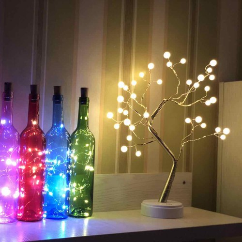 Decoration Bonsai Tree Lights Children Room Lighted LED Small Night - Picture 3 of 12