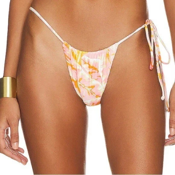 Stone Fox Swim Rico Top & River Bikini Bottom Set en Hot Tropix - Talla XS - NUEVO CON ETIQUETAS Foto 3 de 4