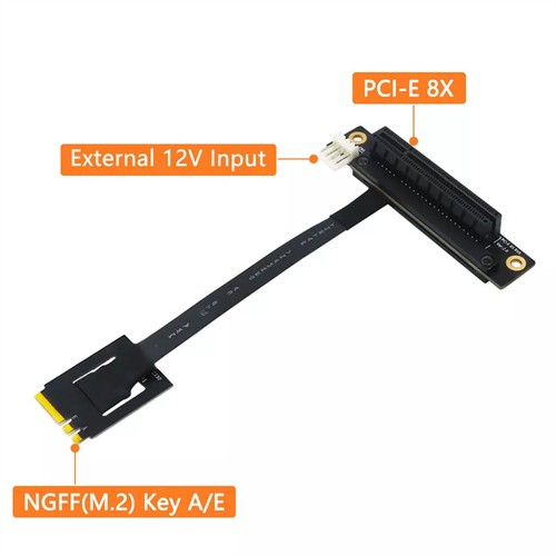 Für PCI-E Tester Extender M.2 NGFF Dual Key A-E auf PCI-E Kabel Stromanschluss - Bild 12 von 13