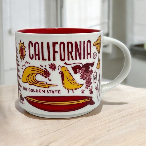Starbucks California The Golden State Been There Series Coffee Tea Mug Cup 14 oz