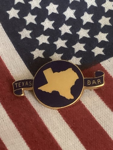 RARE Daughters of the American Revolution Texas State pin JE Caldwell - Bild 2 von 4