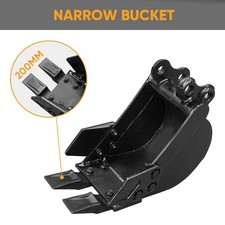 Narrow Trenching Bucket 200mm Attachment for 1-2Ton Mini Excavators Small Digger