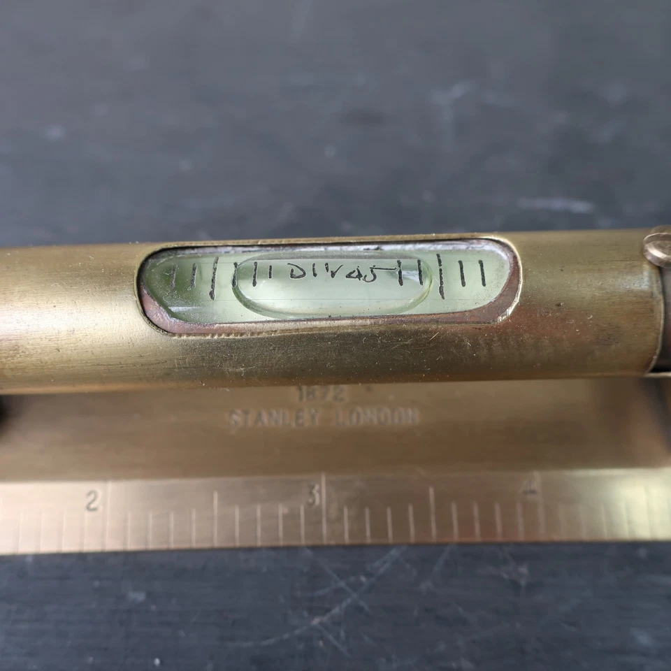 Antique Brass Spirit Level - Stanley London 1872 - Image 4 of 4