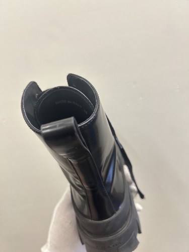 Stivali Prada Monolith in pelle e nylon suola a strappo combattimento militare leggeri 36 EU 6 US - Foto 11 di 12