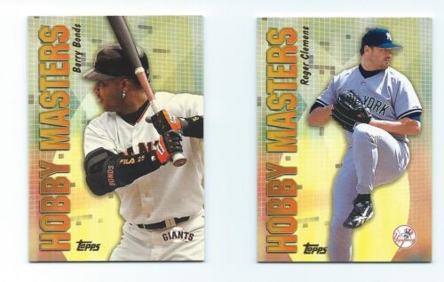 2002 Toops BASEBALL Hobby Masters  2 Card Lot Roger Clemens Barry Bonds - 第 1/1 張圖片