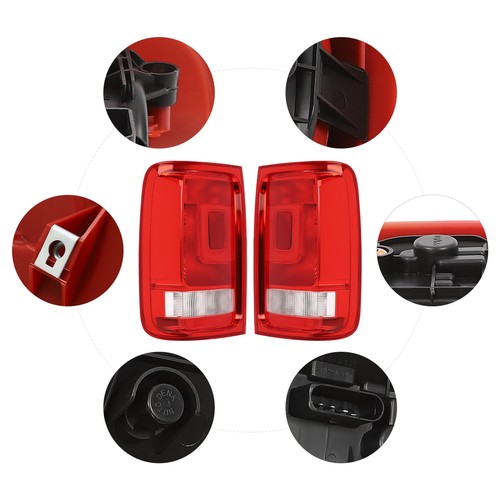 Tail Lights Assy For 2010-2020 VW Amarok Driver+Passenger Side Brake Rear Lamps - Picture 13 of 14