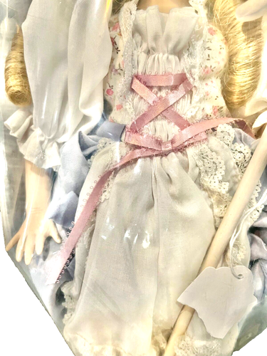 Puppe Porzellan Little Bo Peep Franklin Erbstück neuwertig Vintage 1987 - Bild 3 von 6