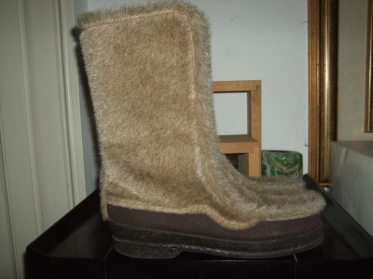 SNOW FUR ECOLOGICAL SEAL PADDED MOUNTAIN SKI BOOTS YETI 39