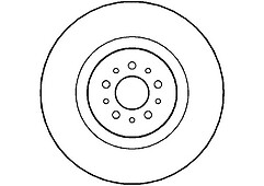 DISCO DE FRENO DELANTERO PARA ALFA ROMEO GTV 03> NBD1483 - Imagen 1 de 1