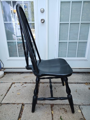 Antique Chittenden & Eastman Windsor Chair Rare Narrow Taper Bow Back - Picture 6 of 15
