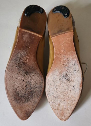 GIANPAOLO MATTIOZZI Vintage Ladies Shoes Italy 40 US 9.5 Metallic Laces Hearts - Picture 5 of 5