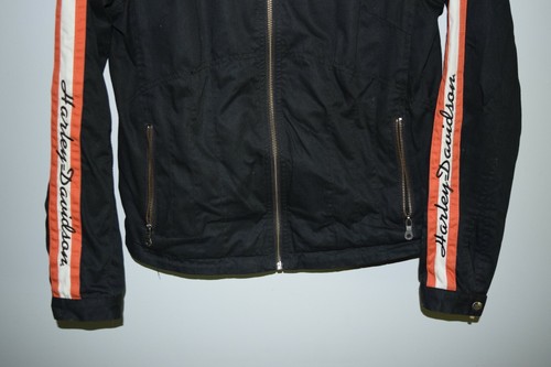 Harley Davidson Rn 103819 03402 Ladies Zip Up Nylon Riding Track Jacket Sz. M - Picture 4 of 8