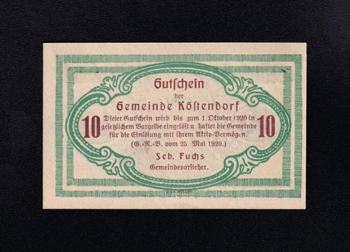 F.C. AUSTRIA , 10 HELLER 1920 , S/C- ( AUNC ) . - Imagen 2 de 2