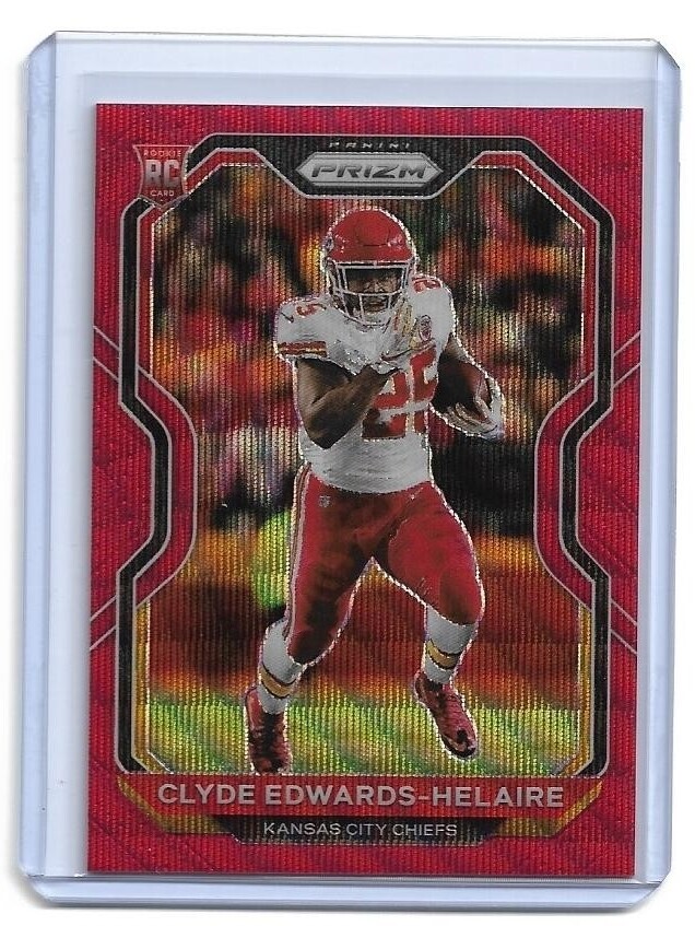 #/149  Clyde Edwards-Helaire  SP RC ▪ 2020 Prizm  RED WAVE Prizm #328   Rookie
