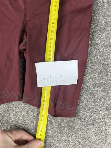 Lululemon Base Pace Shorts Womens Size 4 Burgundy High Rise Cropped Tight Ladies - Picture 9 of 15