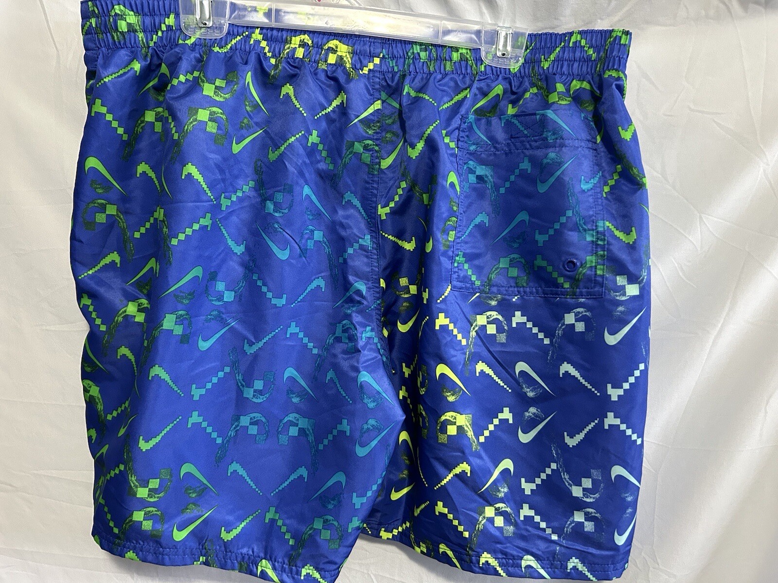 NIKE Men’s Shorts Swim Trunks Digi Swoosh Ombré Lap 7”-Racer Blue--XXL NWOT