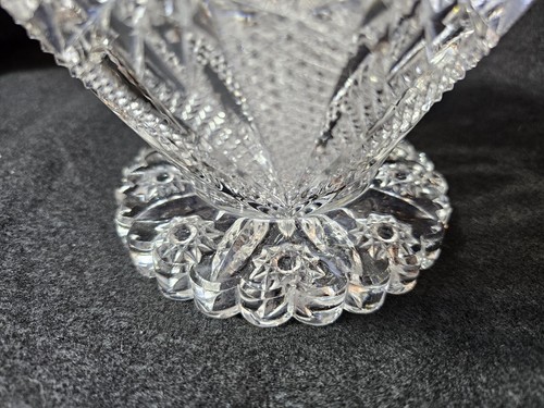 IMPERIAL GLASS WATER PITCHER 8" ZIPPER HEART PRESSED GLASS SAWTOOTH RIM STAR - Picture 22 of 24