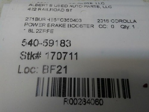 1.8L Power Brake Booster for 14-17 Toyota Corolla - Bild 5 von 12