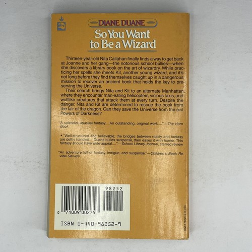 Young Wizards Series: So You Want to Be a Wizard by Diane Duane (1986, Paperback - Picture 3 of 7