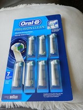 ORAL-B Precision Clean Replacement Brush Heads GENUINE NEW Sealed 7 Pack